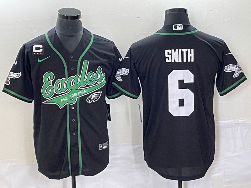 Men Philadelphia Eagles #6 Smith Black Nike 2023 Co Branding Game NFL Jersey style 11->philadelphia eagles->NFL Jersey